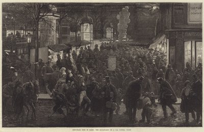 Fête du Nouvel An à Paris, les boulevards lors d
